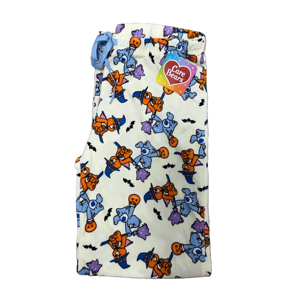 NWT Care Bears Halloween Sleep Pants M Grumpy Trick-or-Sweet Witch Wizard Pajama